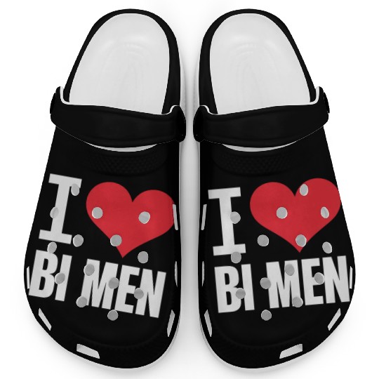 I Love Bi Me Bisexual Men Bi Pride Bisexual Pride Clogs