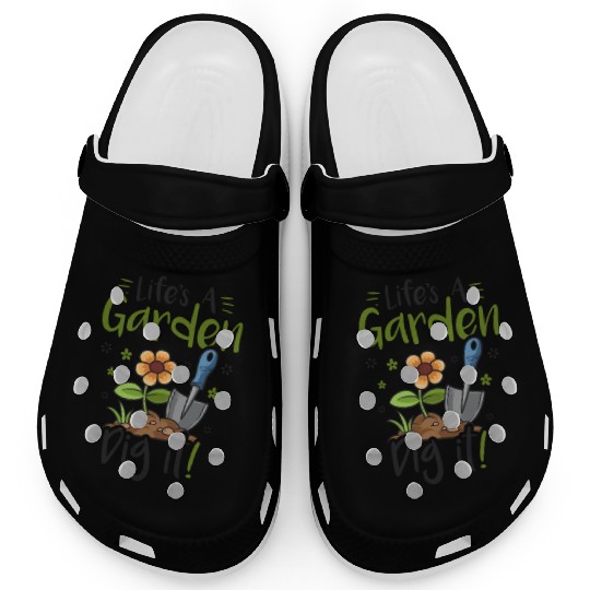 Life's A Garden Dig it Gardening for Women Light Clogs