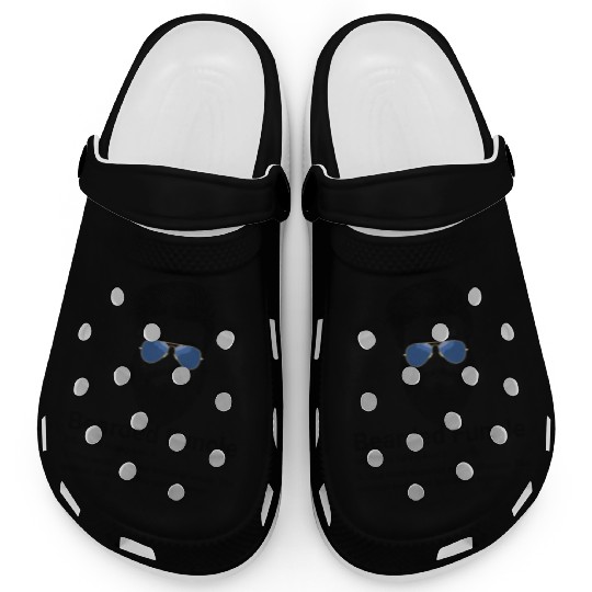 Mens Bearded Funcle Funny Uncle Definition Clogs