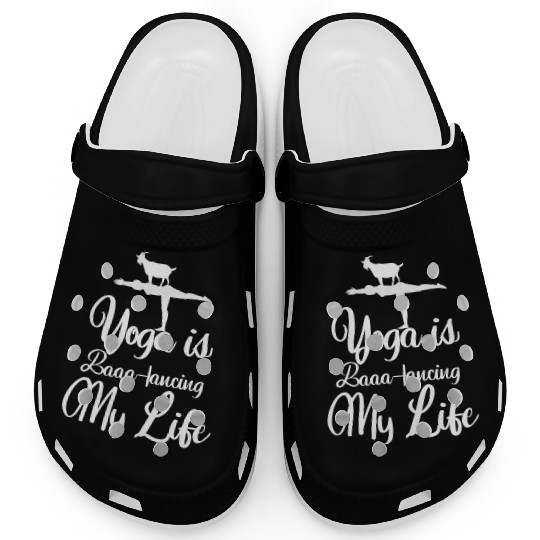 Goat Yoga Balancing My Life Clogs