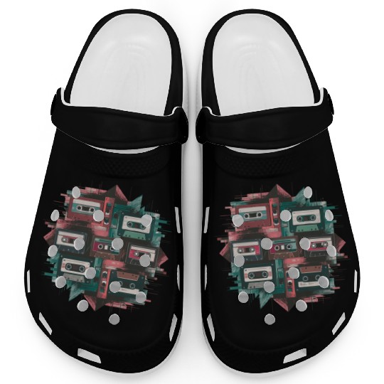 80s Retro Cassette Classic Cassette Tape for a Clogs