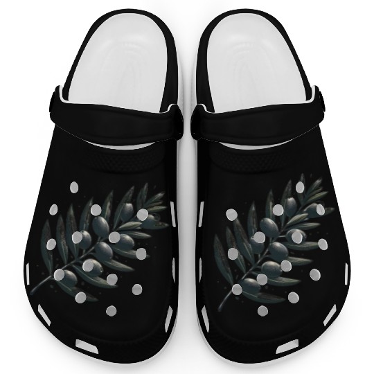 An olive Branch Clogs