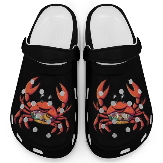 Retro Cartoon Crab Clogs