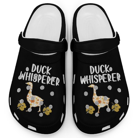 Duck Whisperer Flower Farming Farm Animal Farmer Clogs