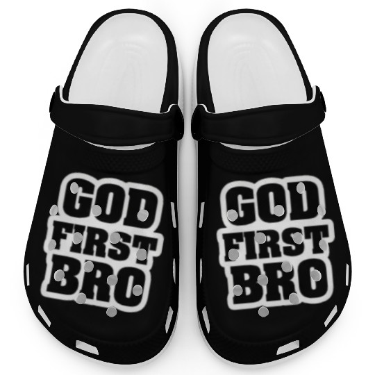 God First Bro Faith Clogs
