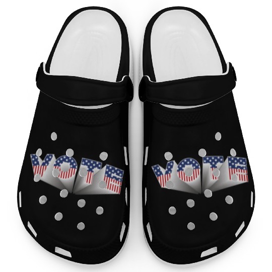 Vote - Stars and Stripes Clogs