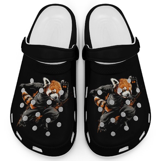 Red panda runs fast Clogs