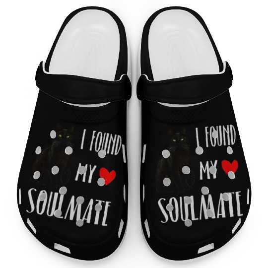 I Found My Soulmate Bombay Cat Lover Best Friend Clogs
