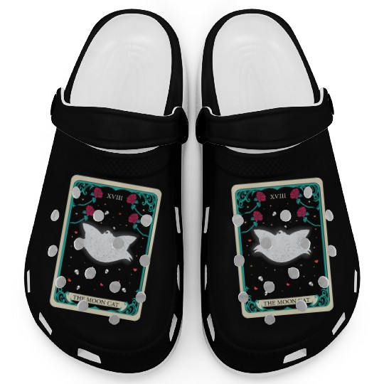the moon cat Clogs tarot card gift for mom and dad