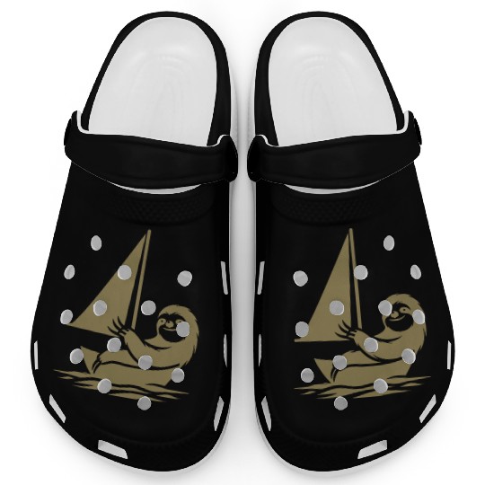 Minimalist sailing dinghy sloth summer Clogs