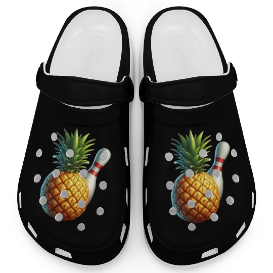 bowling ball and pineapple Clogs