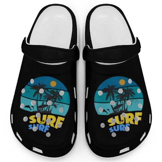 Summer Surf, Surfing , Beach vibes, Summer Clogs