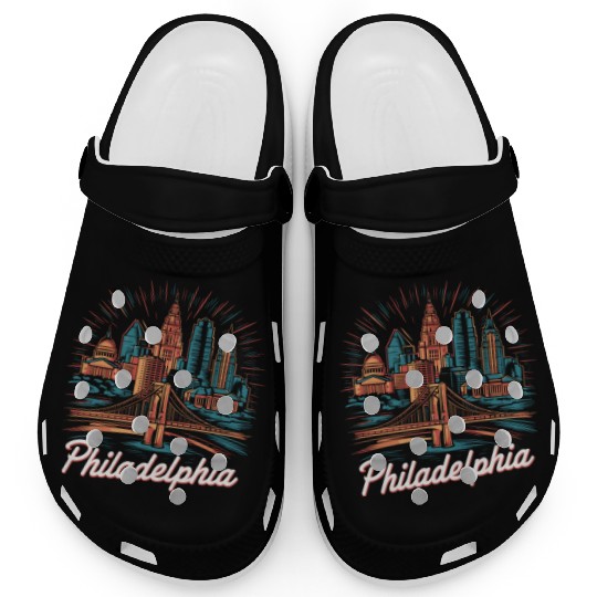 Philadelphia Skyline Clogs