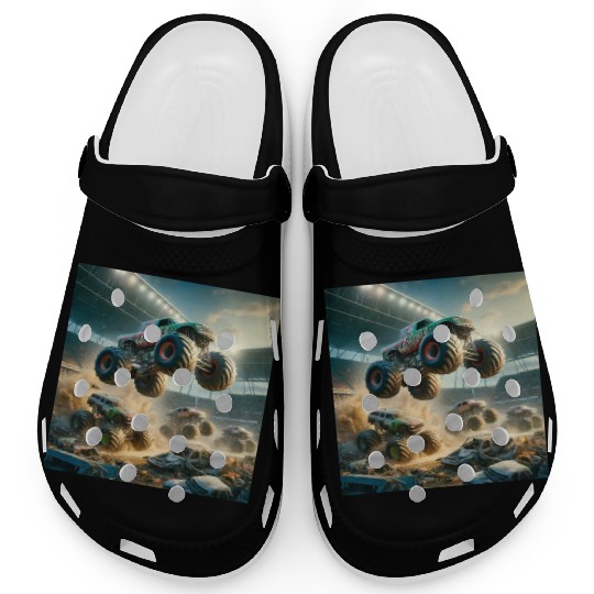 Monster Madness Monster Trucks Clogs