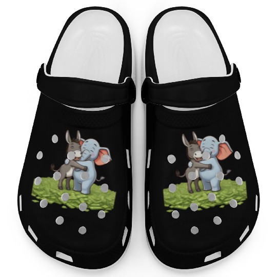 Funny Republican Party Elephant Democratic Donkey Clogs