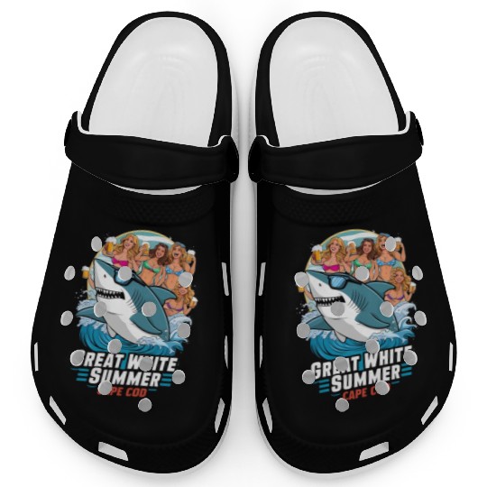 Stylish Great White Shark Clogs (Cape Cod)