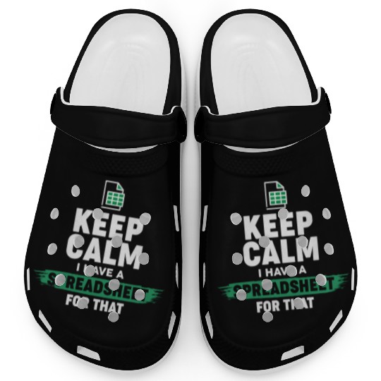 Accountant Funny Excel Spreadsheets Keep Calm Clogs