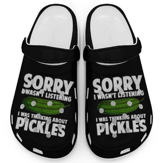 Pickle Design Cucumber Dill Pickle Lover Clogs