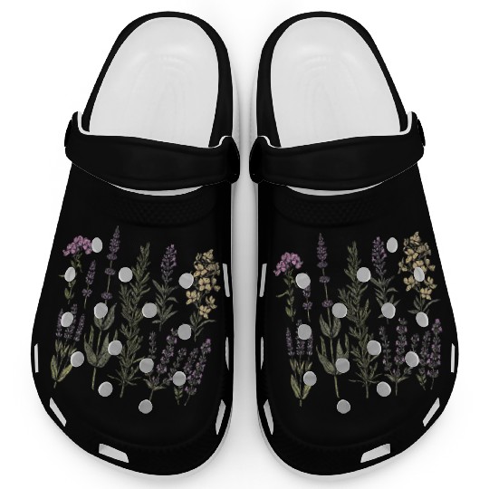 Spring Flower Girl Floral Lavender Flowers Summer Clogs