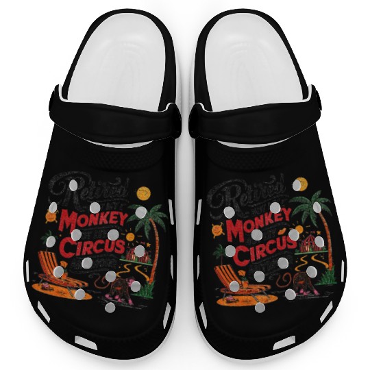 Retired Not My Monkey Not My Circus Distressed Clogs