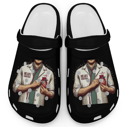 Cardiac Nurse Heart Whisperer Design Clogs