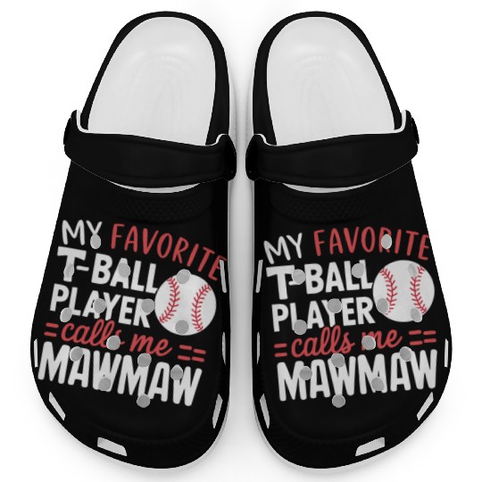 Baseball Grandma Grandmother Grandparents Day Clogs