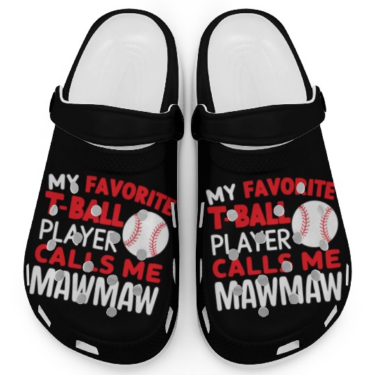 Baseball Grandma Grandmother Grandparents Day Clogs