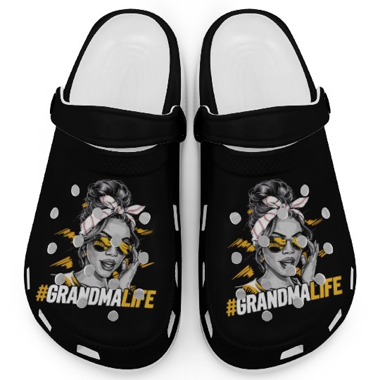 Baseball Grandma Grandmother Grandparents Day Clogs