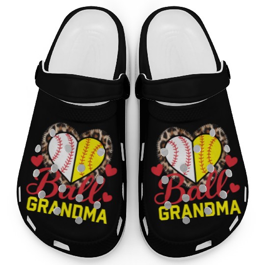 Baseball Grandma Grandmother Grandparents Day Clogs