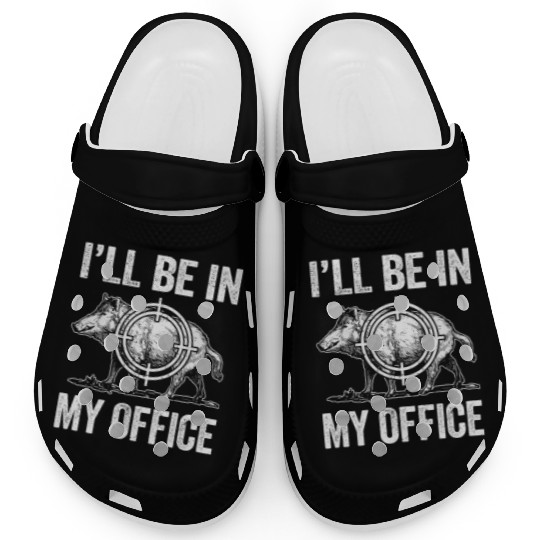 Boar Hunting Funny Wild Hog Hunter Clogs