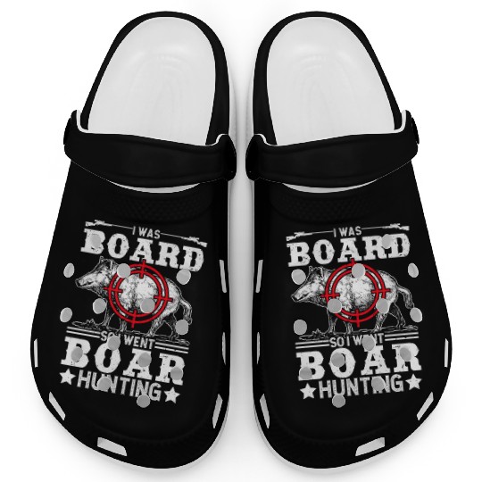 Boar Hunting Funny Wild Hog Hunter Clogs