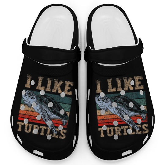 I Like Turtles Lover Turtle Pet Animal Clogs