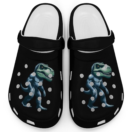 T-Rex Bigfoot Sasquatch Gorilla Fusion Creature Clogs