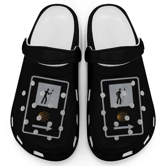 Way of St. James Pilgrim Camino Shell Sign Clogs