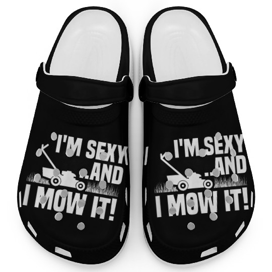Sexy Mowing Funny Gardening Clogs