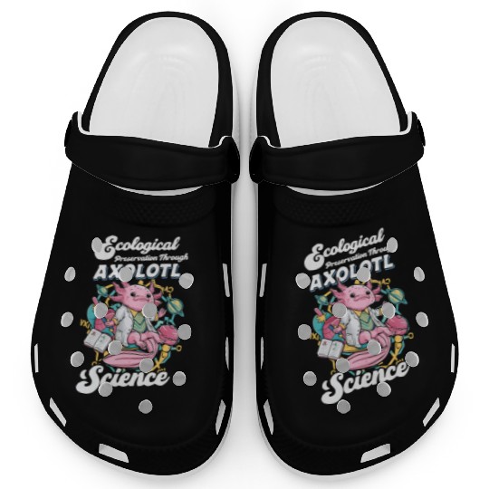 Axolotl Science Teacher Mexican Salamander Clogs