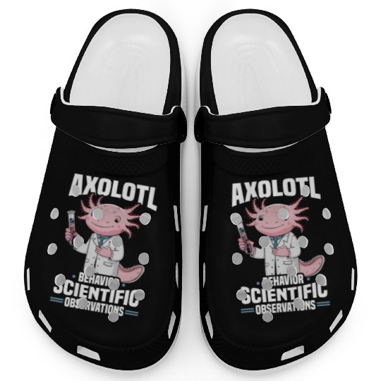 Axolotl Science Teacher Mexican Salamander Clogs