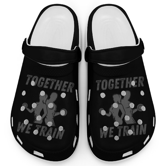 Together We Train Couple Gym Design Clogs