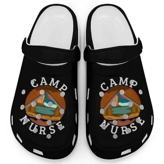 Summer Camp Nurse Women Clogs