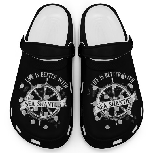 Sailor Meme Pirate Ship Ocean Sailing Clogs
