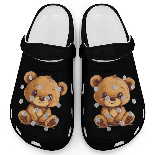 Cute Kawaii Teddy Bear Clipart, Cute Teddy Bear Clogs