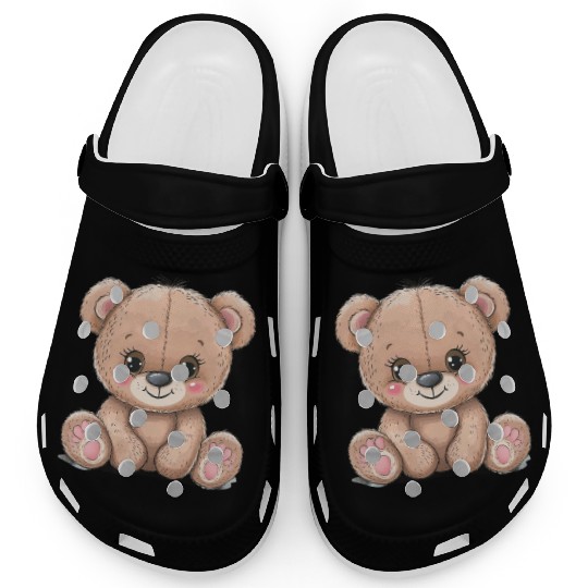 Cute Kawaii Teddy Bear Clipart, Cute Teddy Bear Clogs