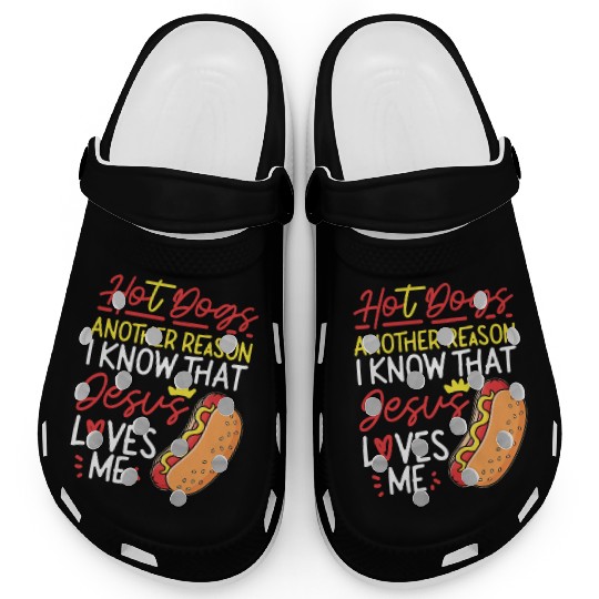 Hot Dog Adult Jesus Faith Clogs