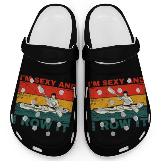 Cool Kayak Art Kayaker Kayaking Kayak Lover Clogs