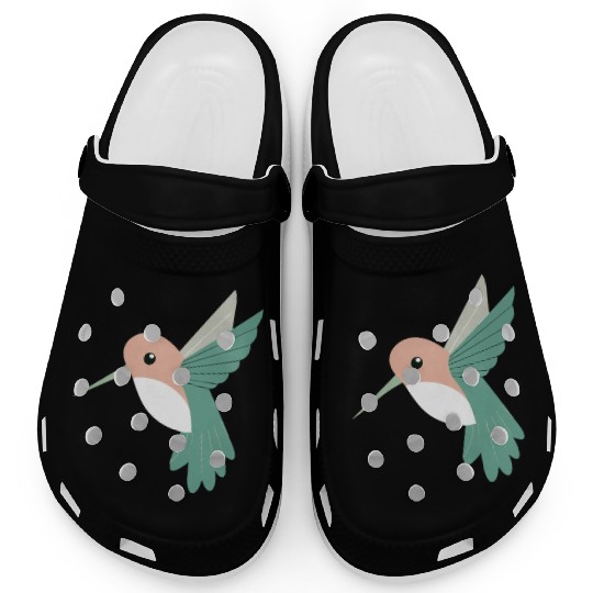 Hummingbird with green beak Clogs
