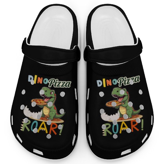 Dino Pizza Cute Kawaii Clogs