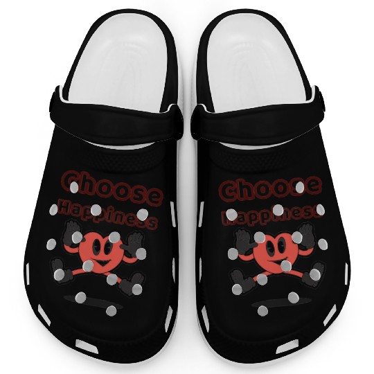 Choose Happiness: Embrace Joy and Positivity Clogs