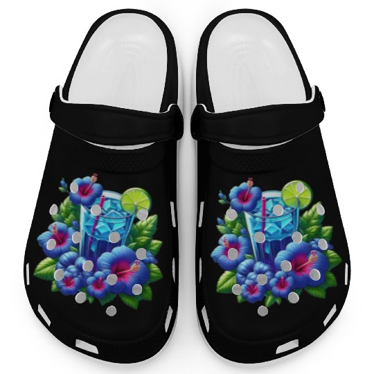 Blue hibiscus tea Clogs