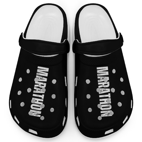 Marathon Vintage Distressed Marathon Running Clogs