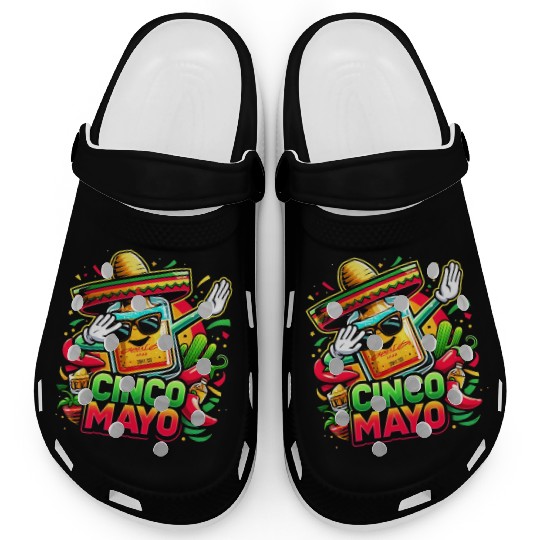 Cinco de Mayo Tequila Bottle Clogs